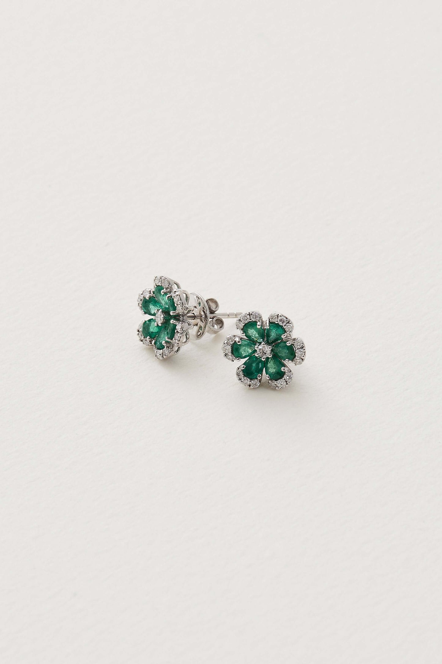 Emerald Flora Studs