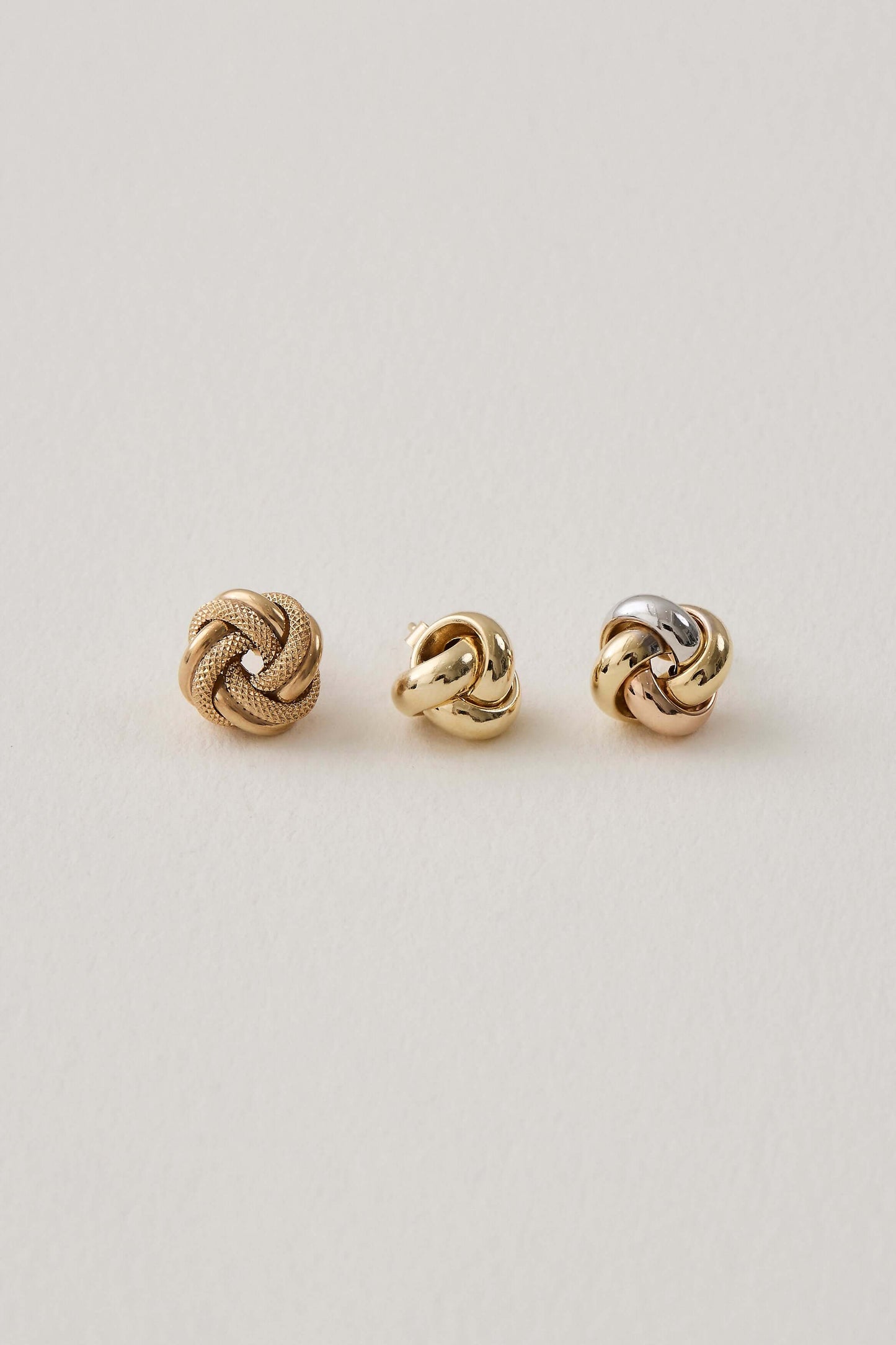 Signature Engraved Knot Studs