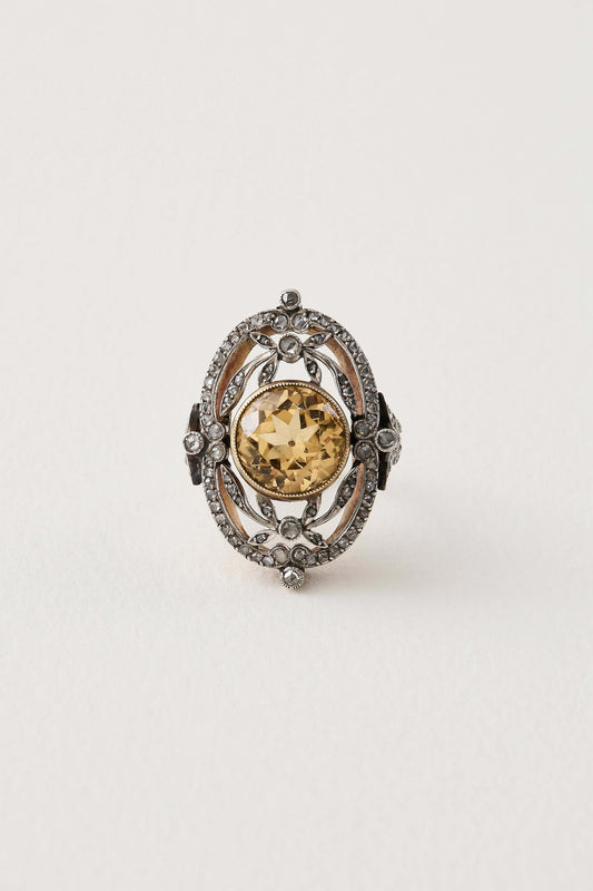 Edwardian Citrine Ring