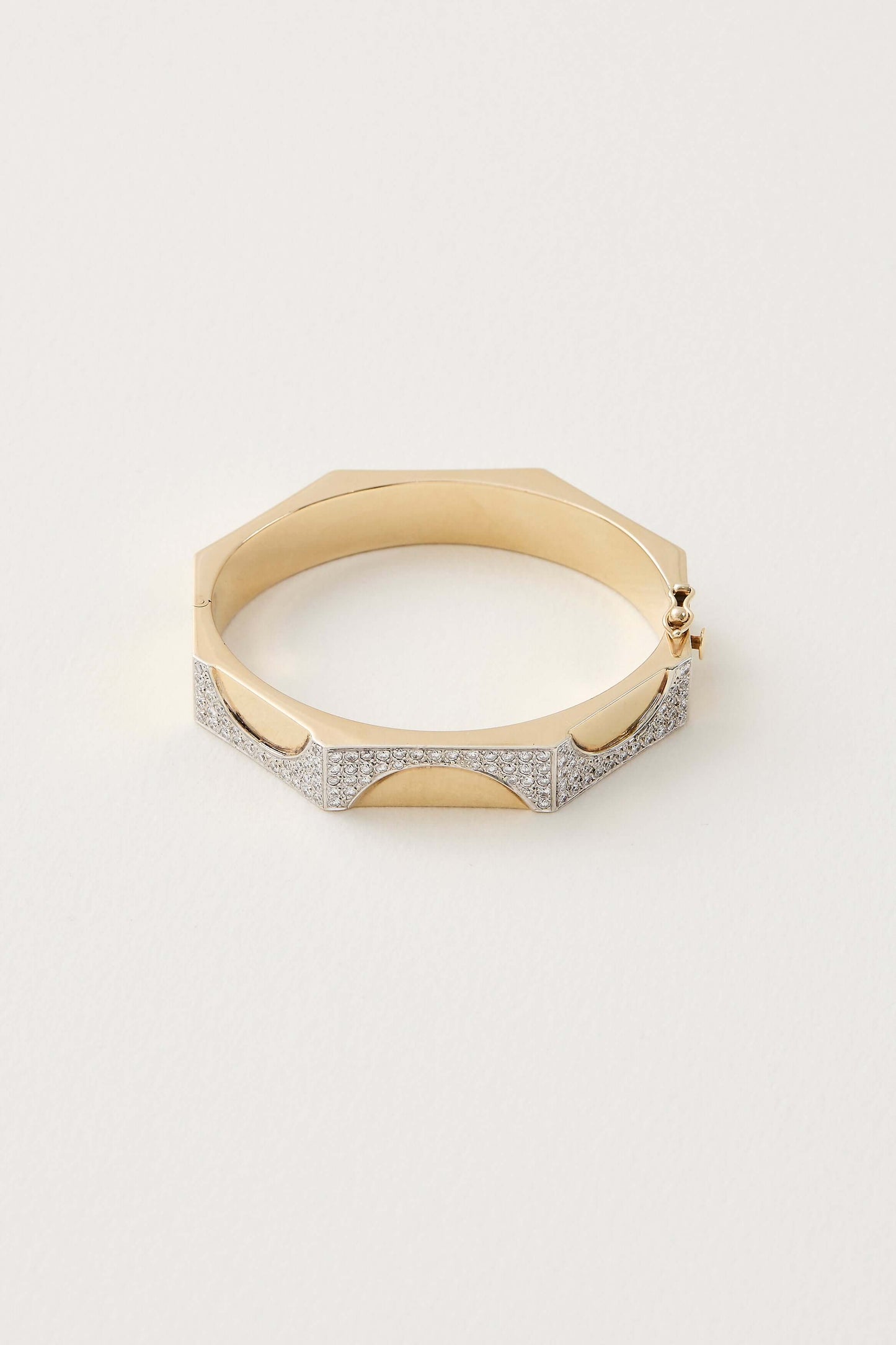 French Vintage Hexagonal Bangle