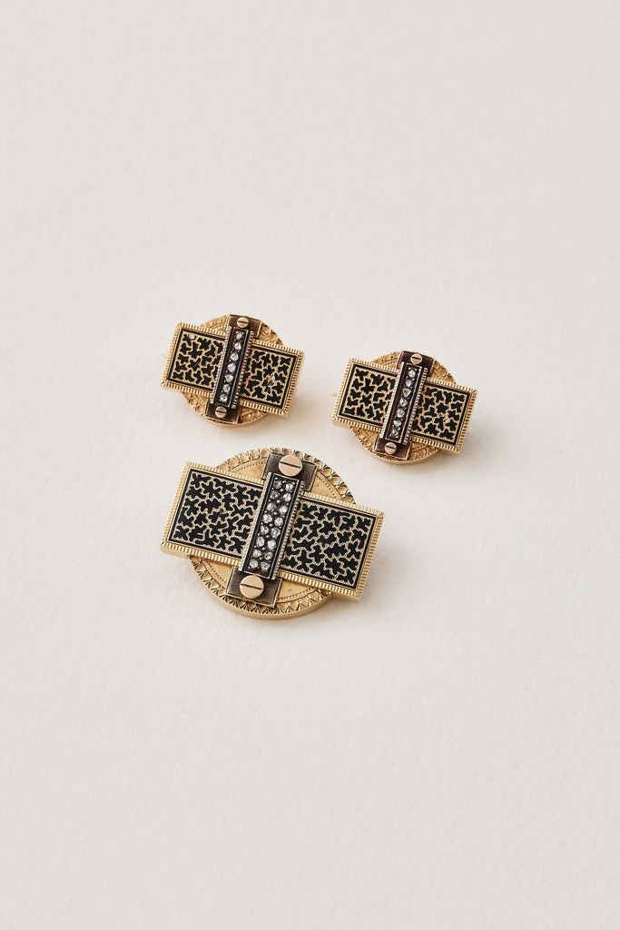 Victorian Three-Piece Brooch