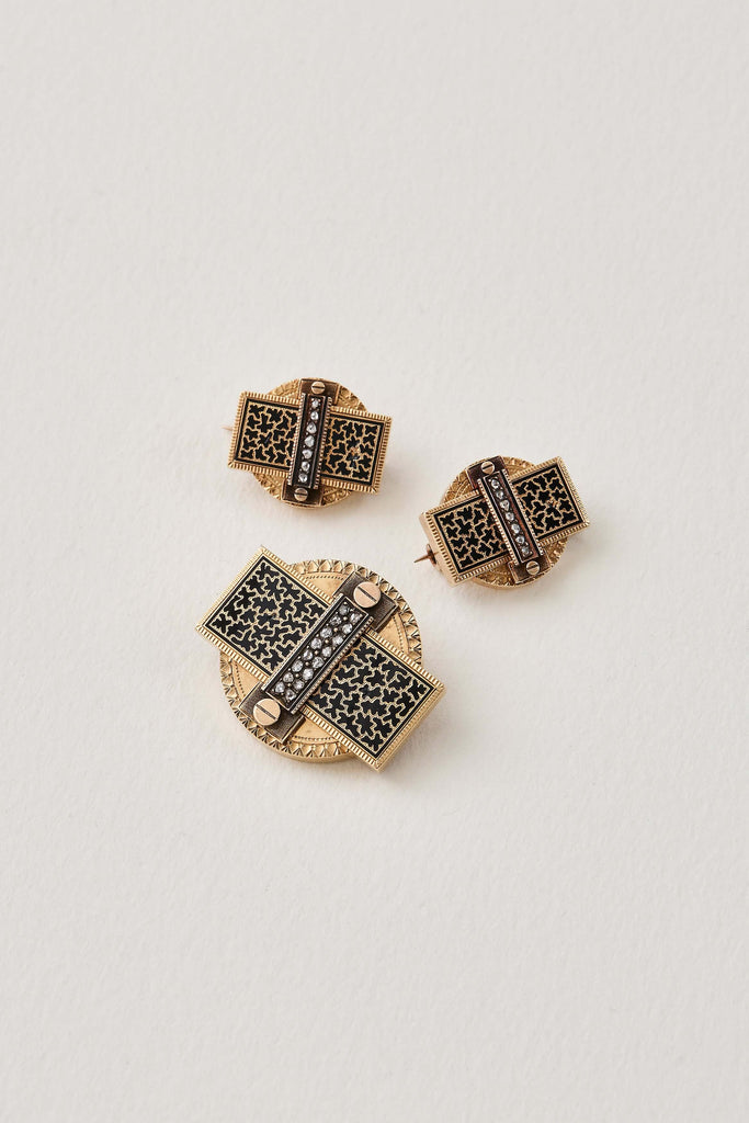Victorian Three-Piece Brooch