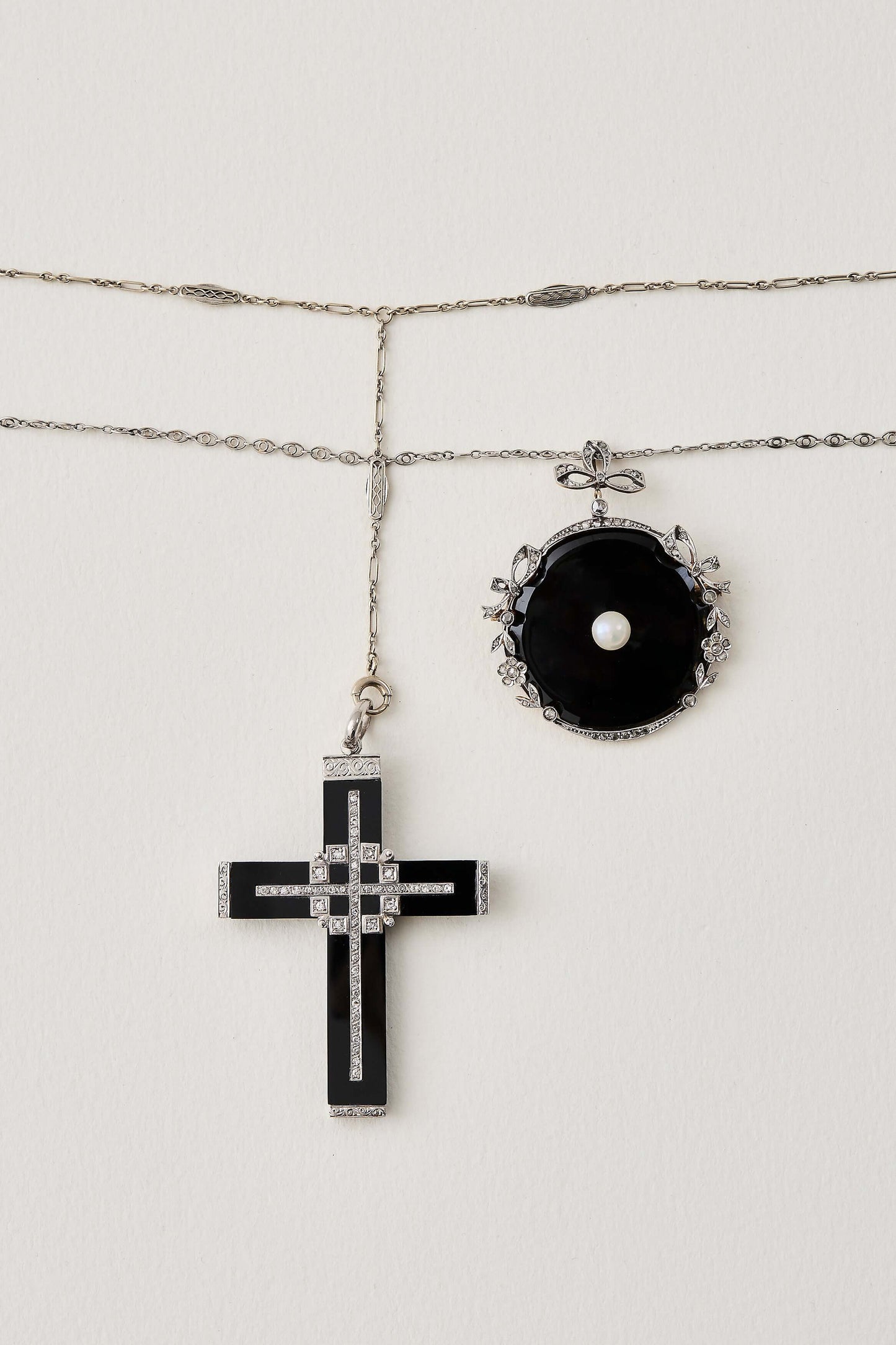 Art Deco Cross Pendant