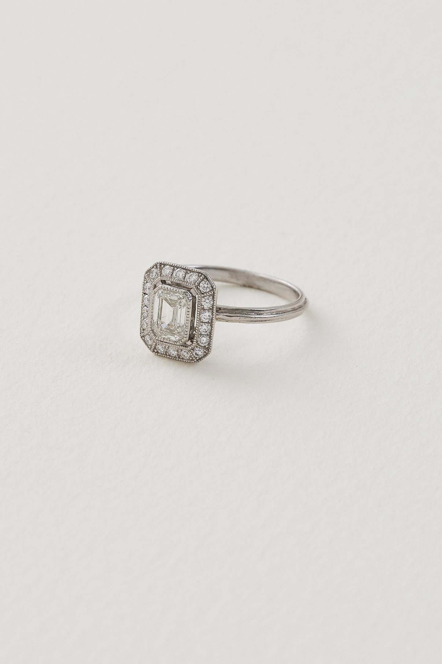 Diamond Art Deco Design Ring
