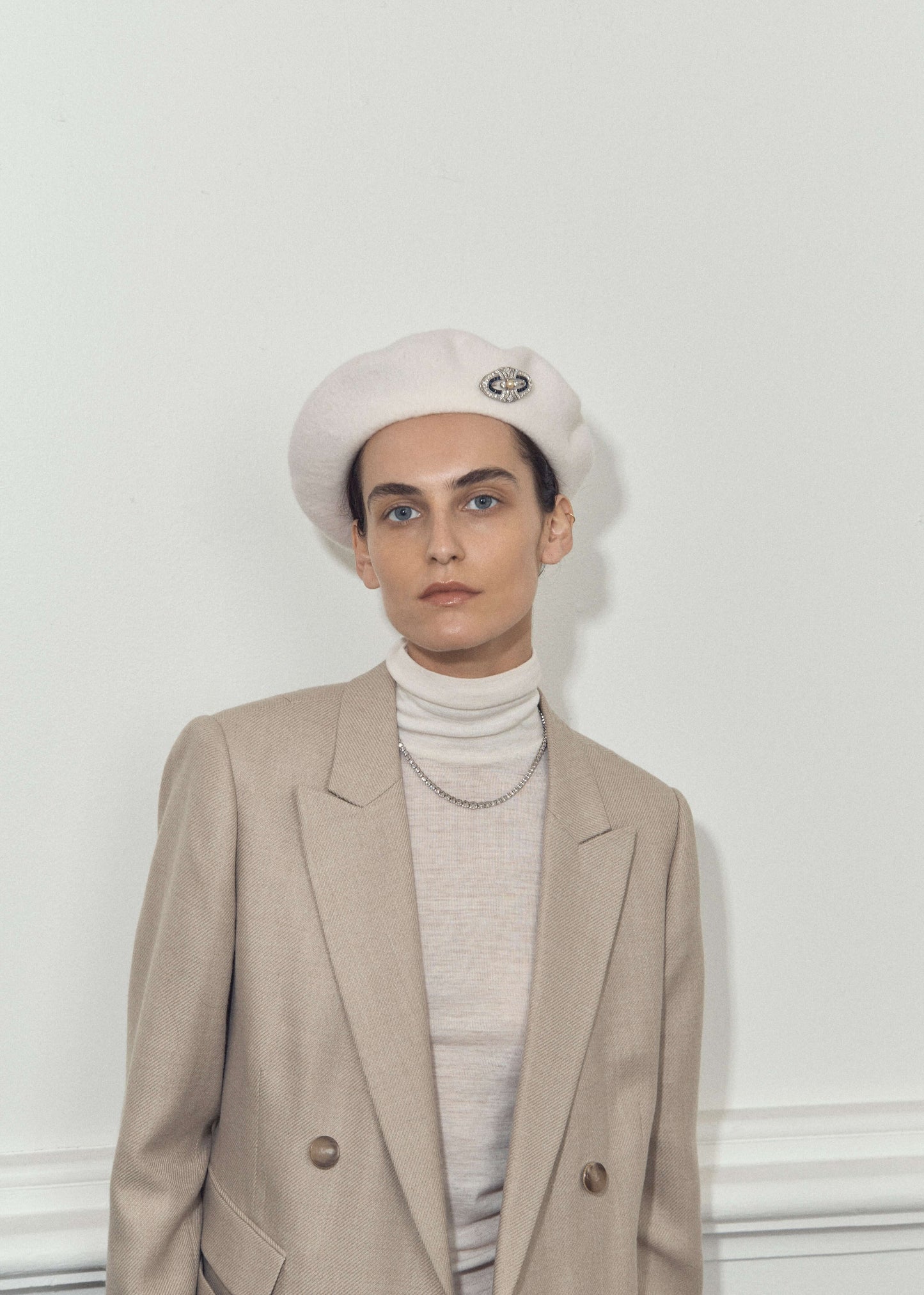 Art Deco Sapphire and Pearl Brooch