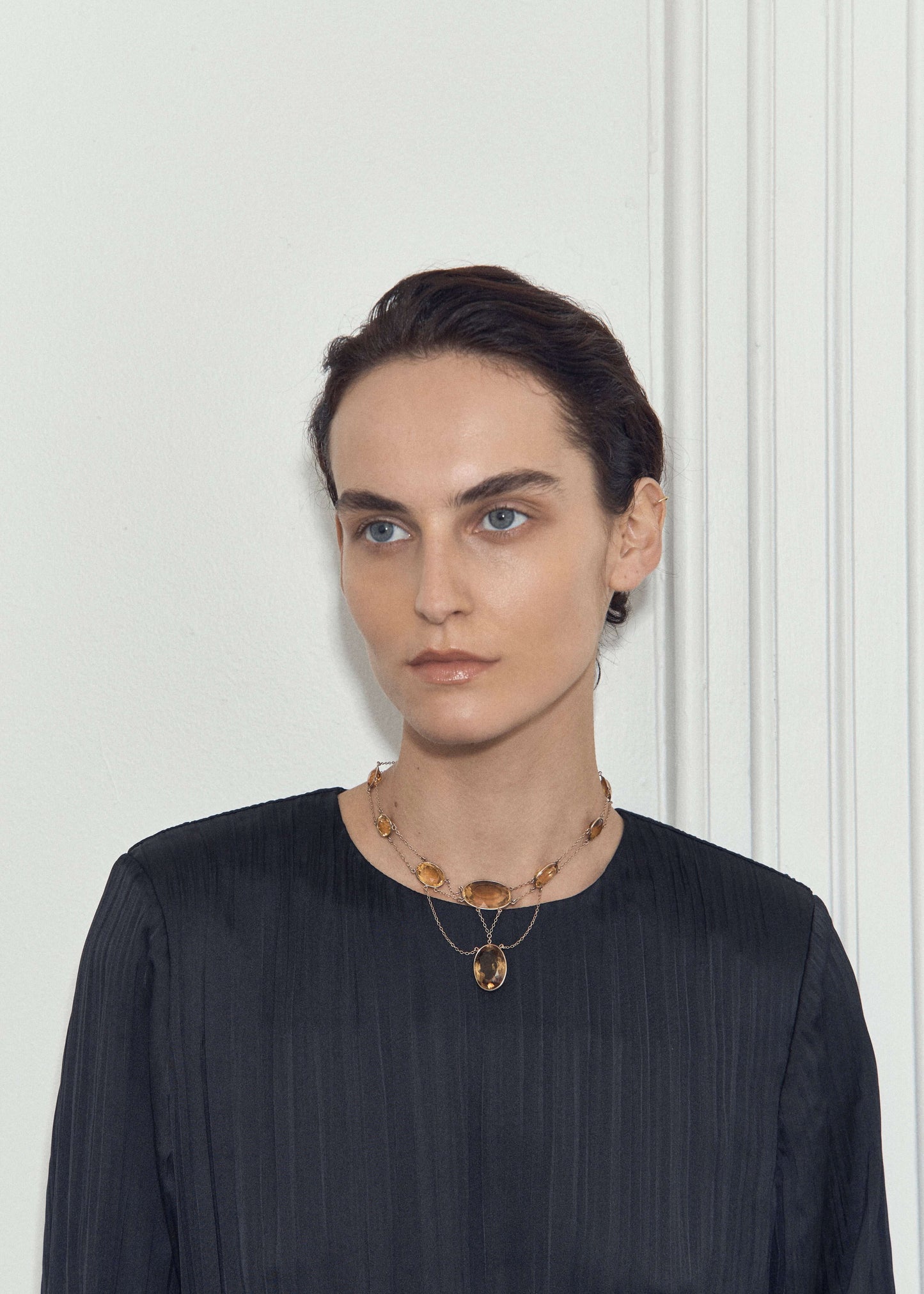 Antique Edwardian Citrine Necklace