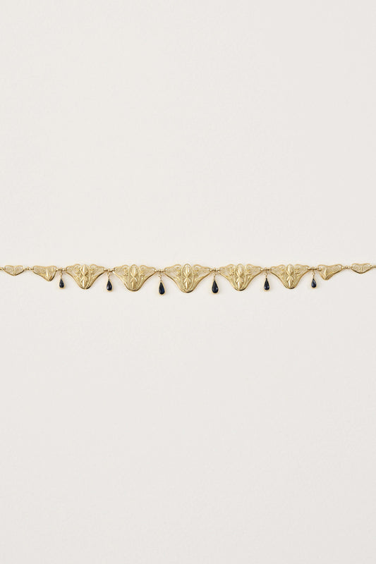 French Art Nouveau Sapphire Necklace