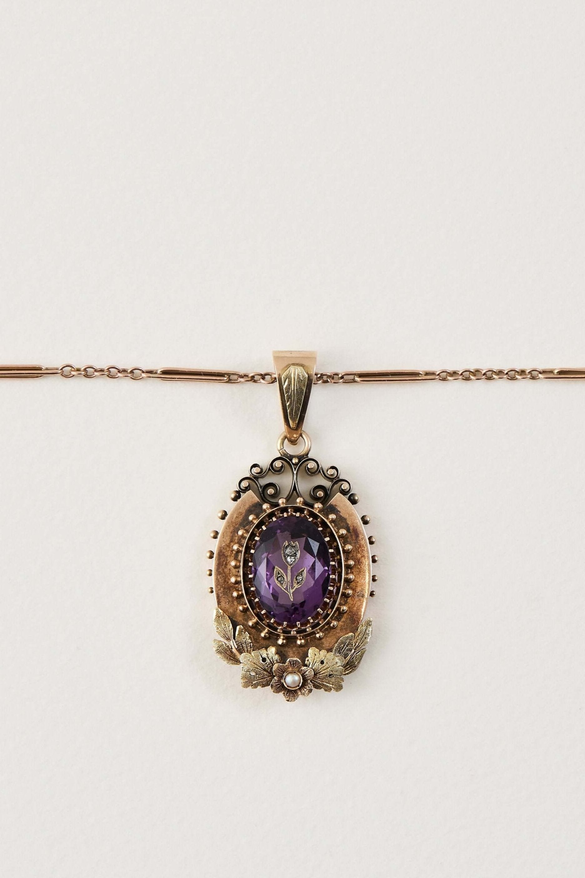 Victorian Amethyst Pendant – Keshett Jewellery