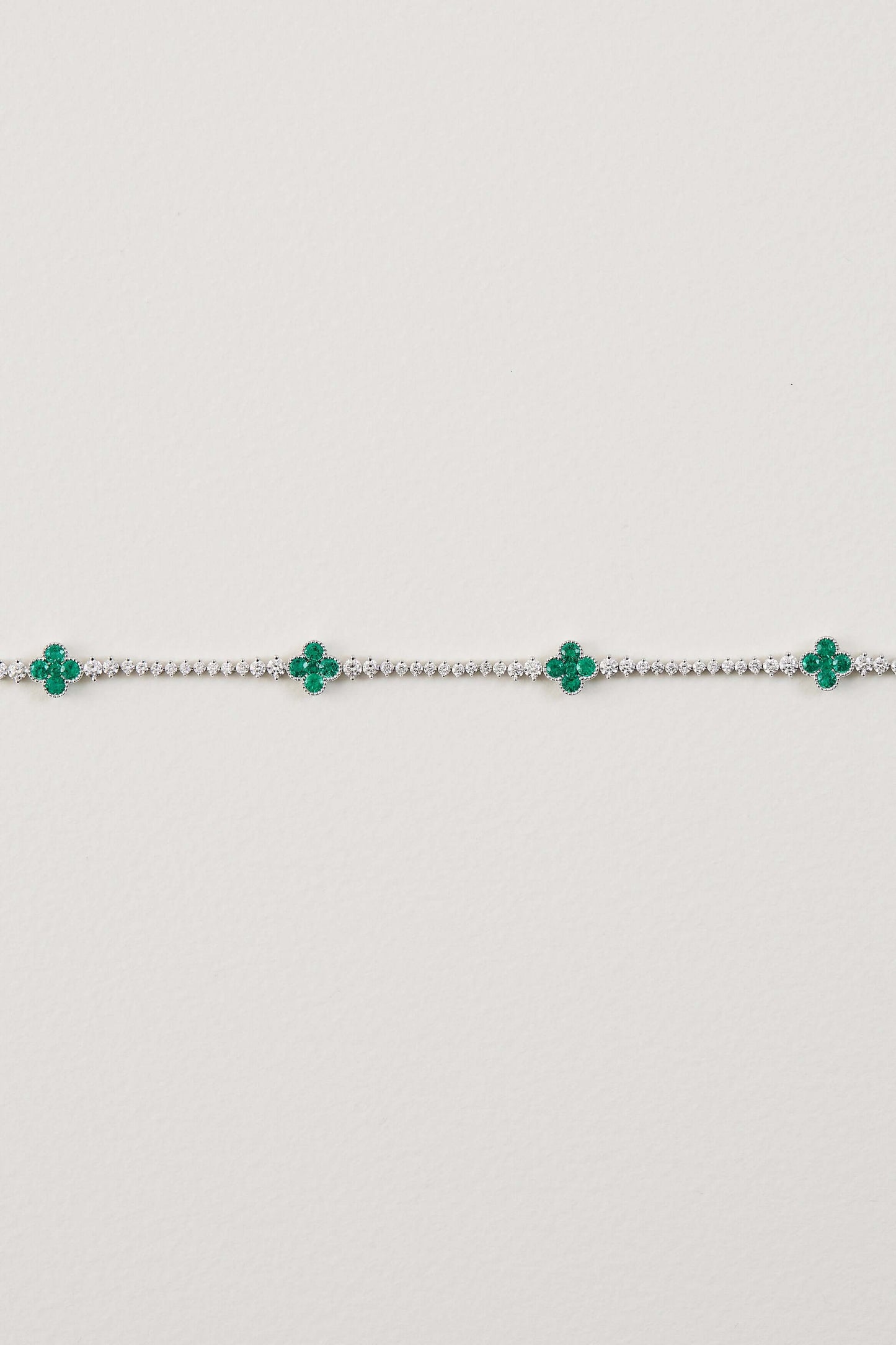 Emerald Clover Bracelet