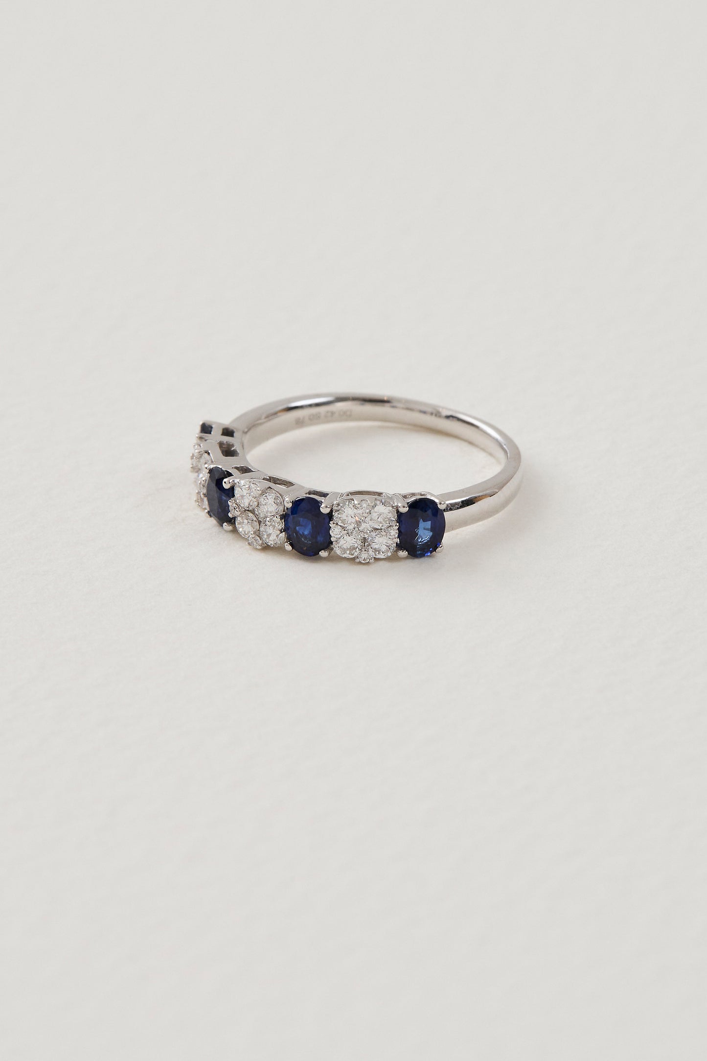 Sapphire Half Eternity Band