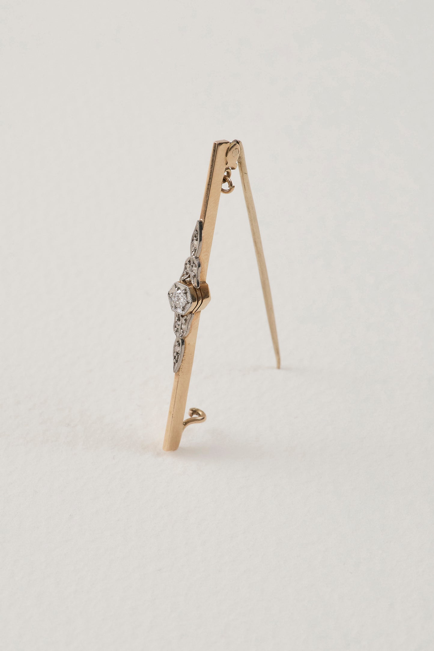 Art Deco Diamond Bar Pin