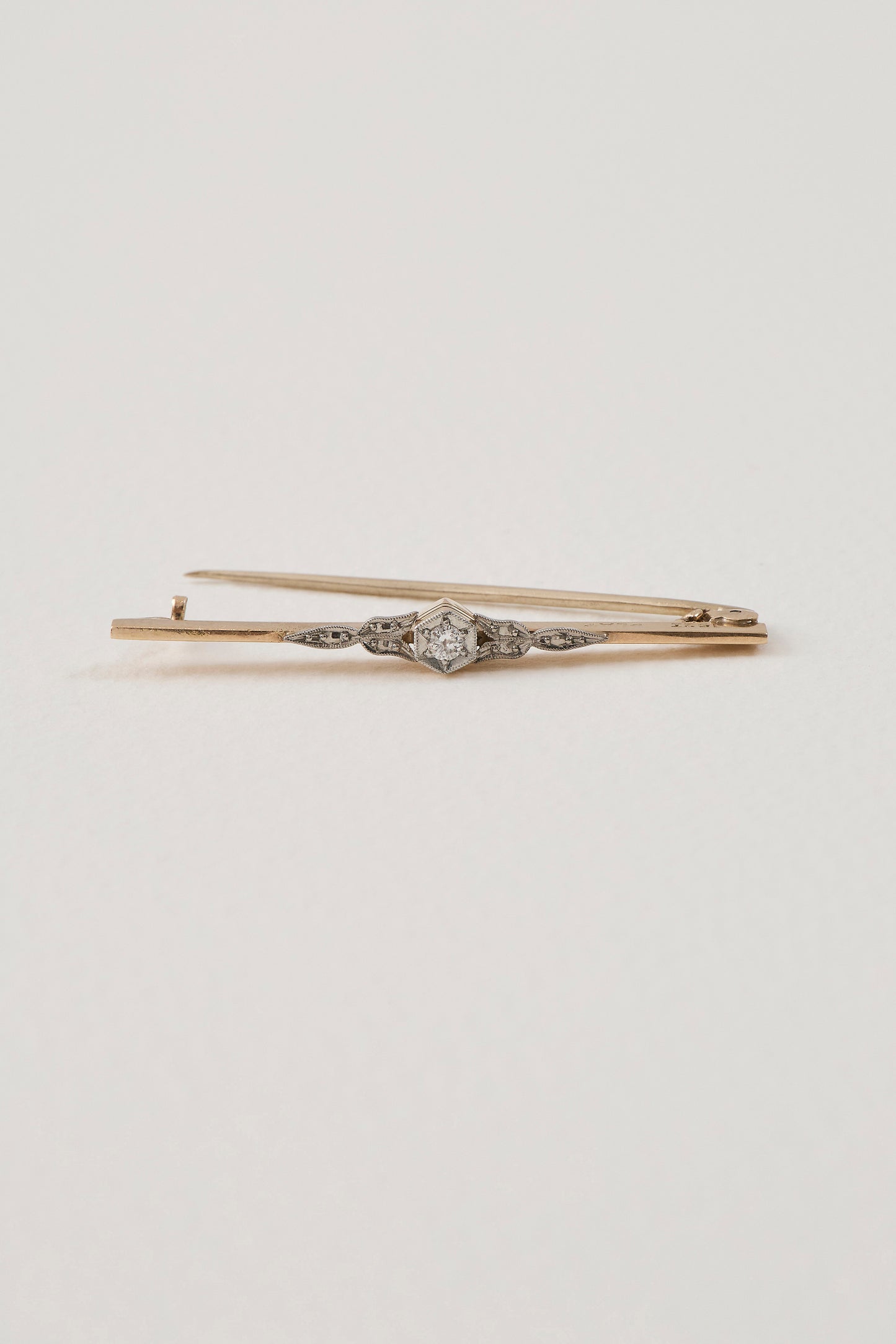 Art Deco Diamond Bar Pin