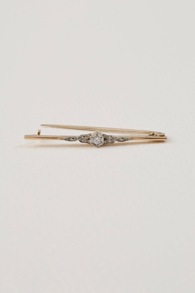 Art Deco Diamond Bar Pin