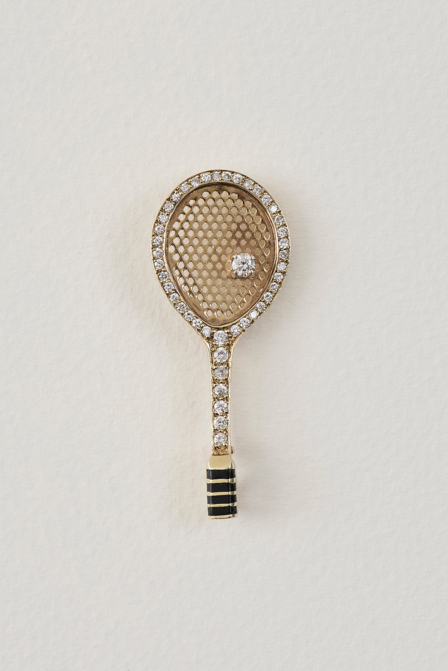 Vintage Tennis Diamond Brooch