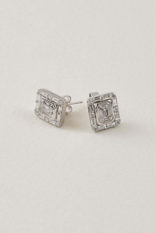 Diamond Deco Inspired Studs