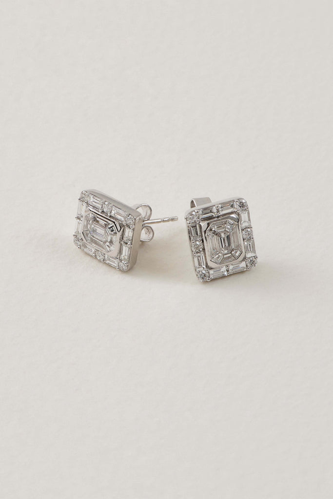 Diamond Deco Inspired Studs