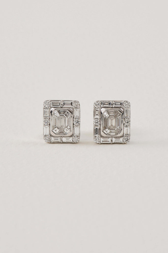 Diamond Deco Inspired Studs