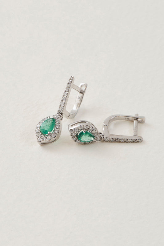 Emerald Drop Earrings