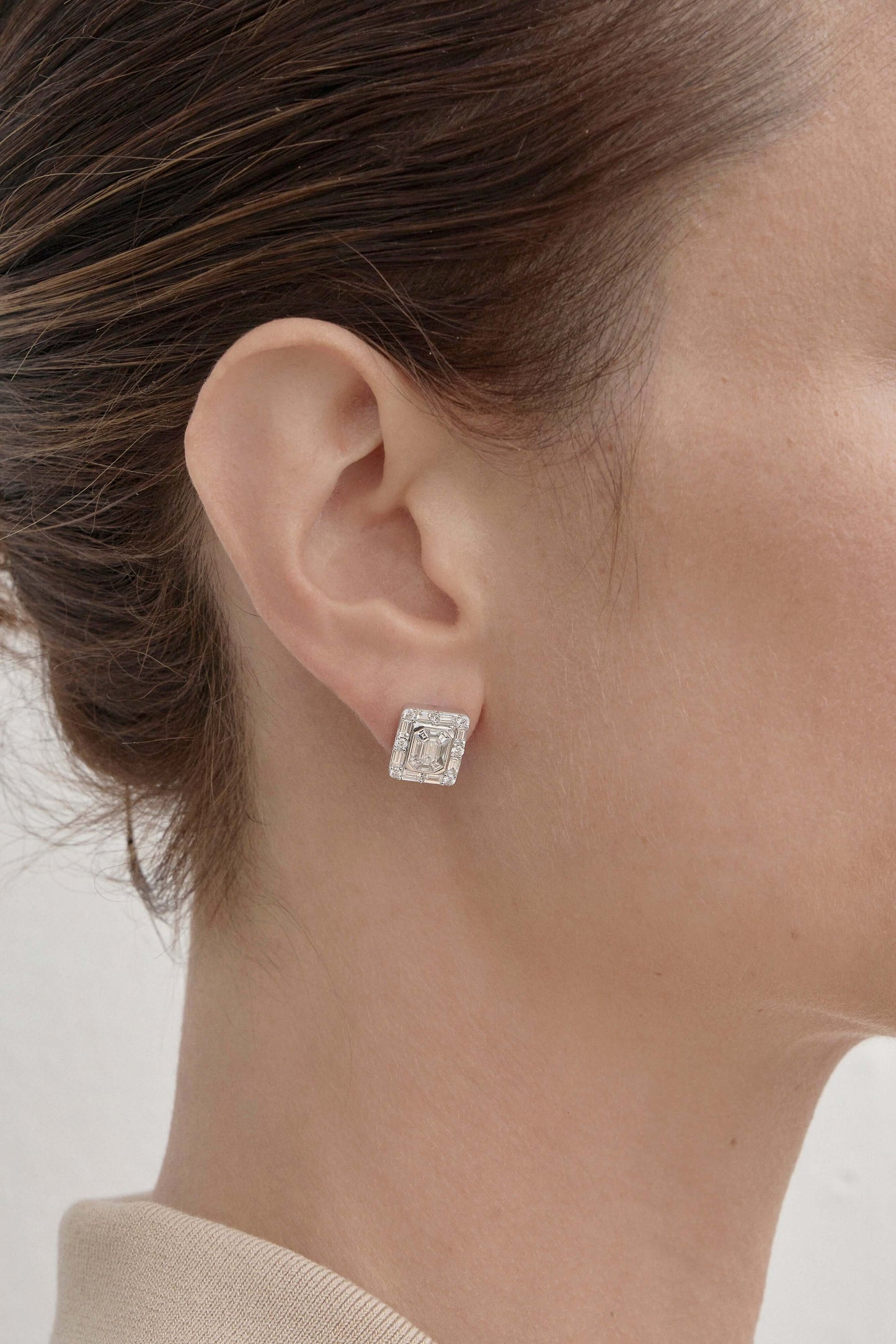 Diamond Deco Inspired Studs