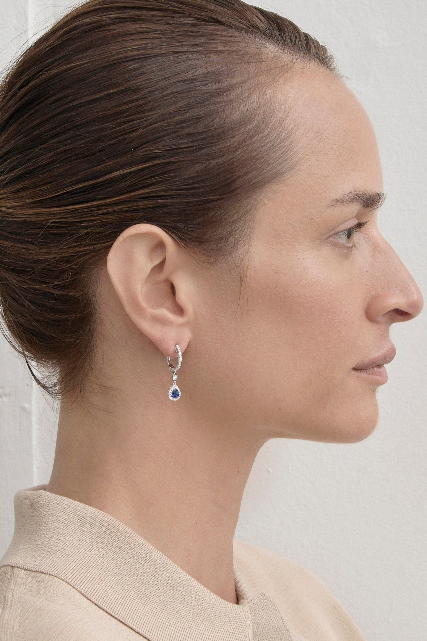 Sapphire Drop Earrings