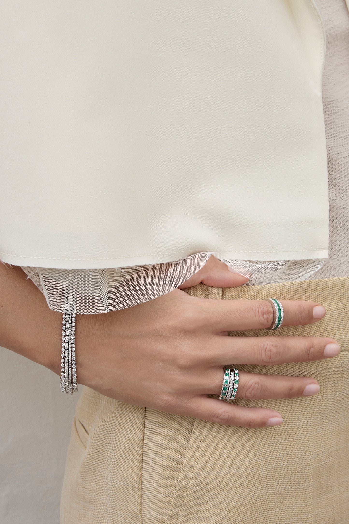 Diamond Half Eternity Band