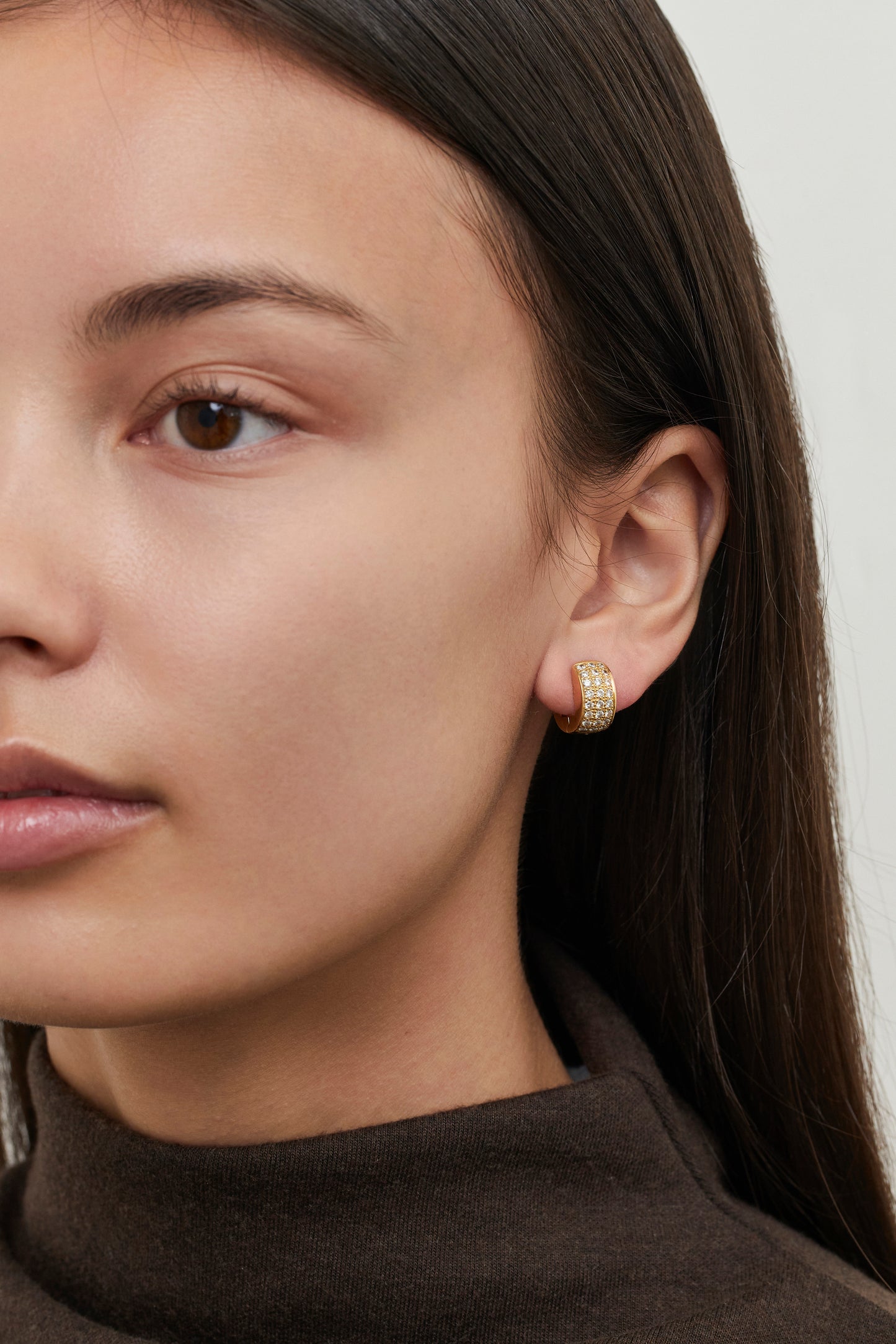 Diamond Pave Huggies