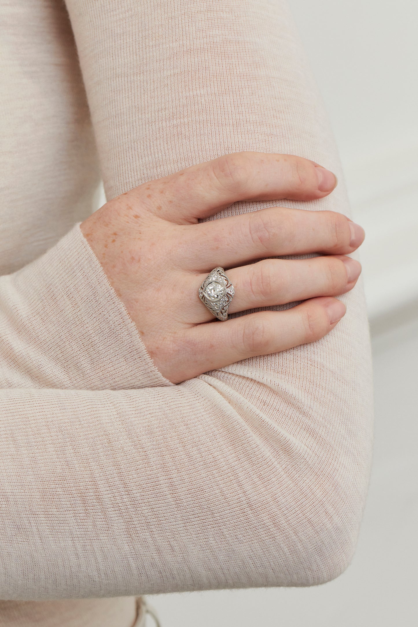 Dome Art Deco Design Ring