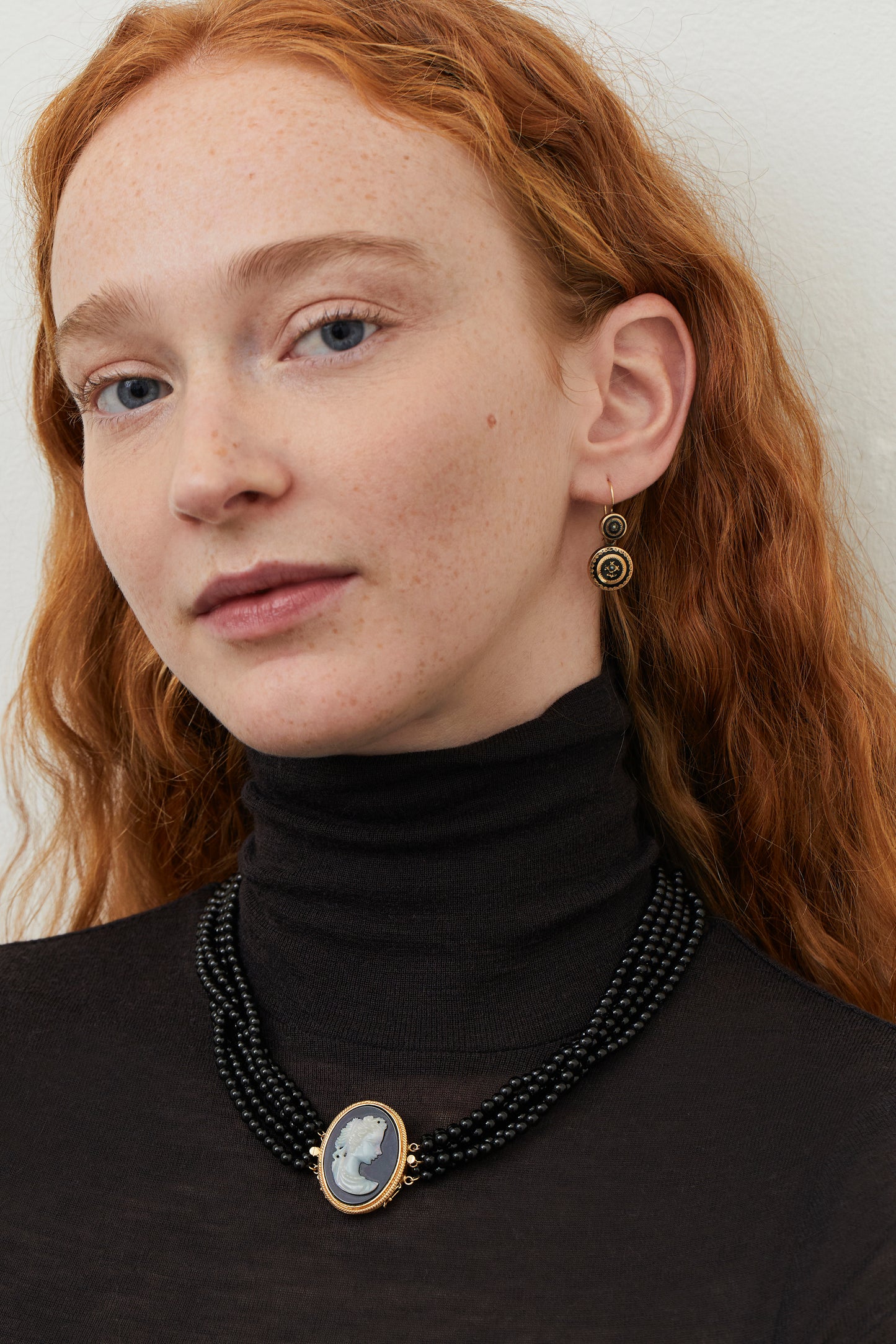 Victorian Cameo Onyx Necklace