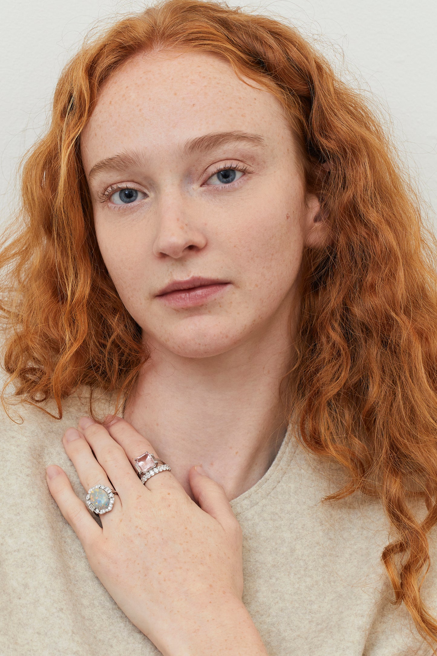 Cluster Opal Deco Inspired Ring