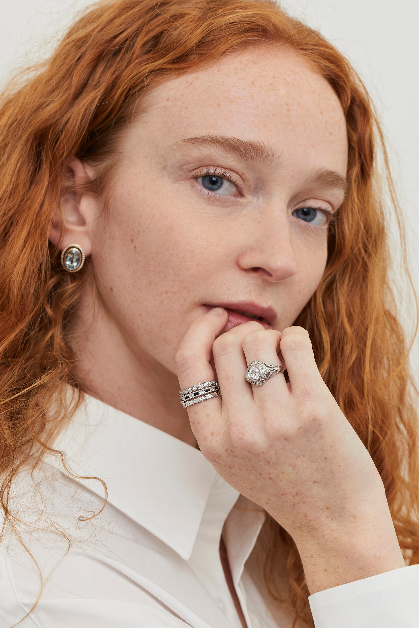 Onyx and Diamond Deco Inspired Band