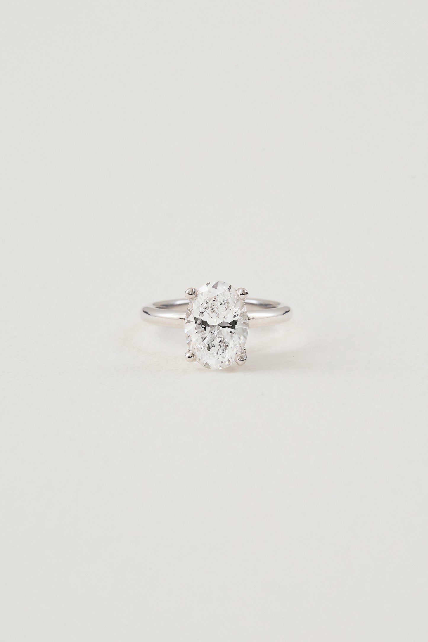 Oval Solitaire Ring