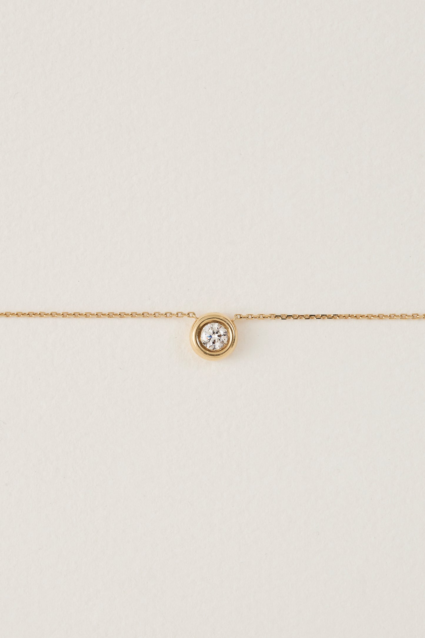 Diamond Bezel Necklace