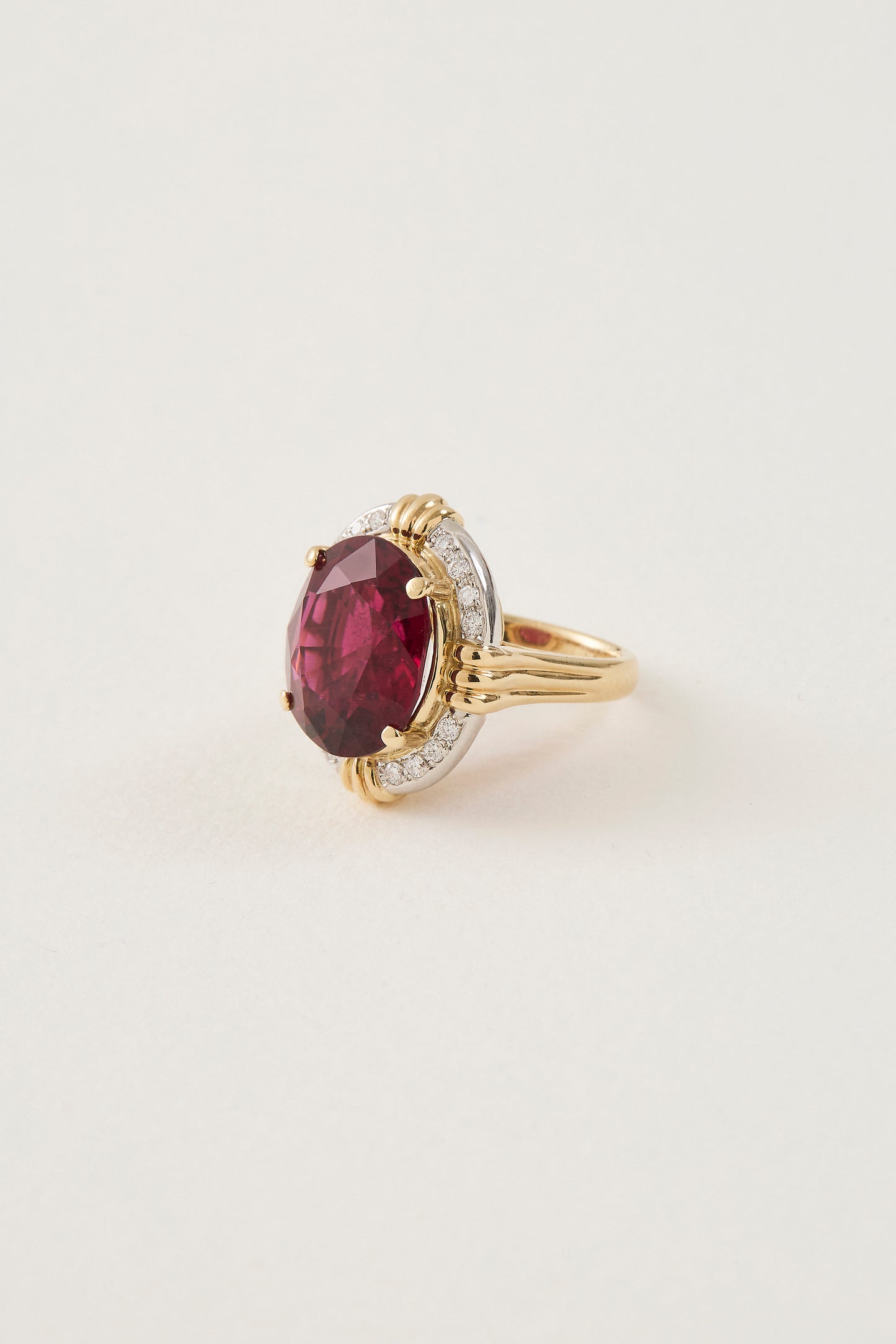 Fluted Tourmaline Ring