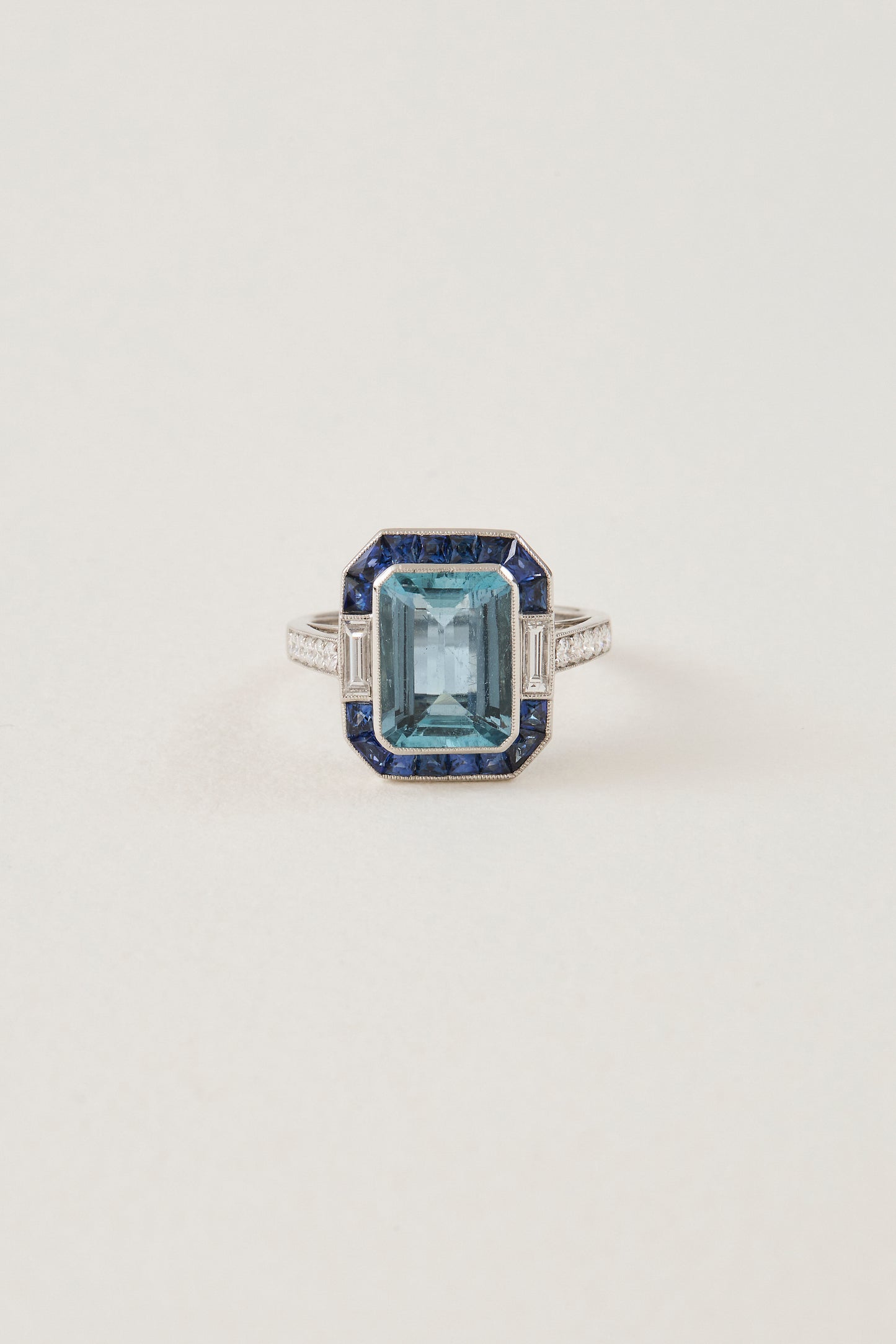 Oceanic Empire Art Deco Design Ring