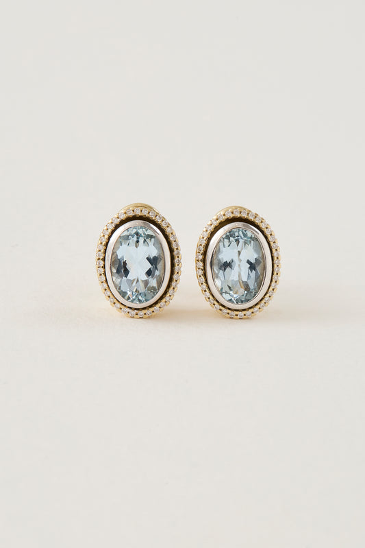 Vintage Aquamarine Earrings