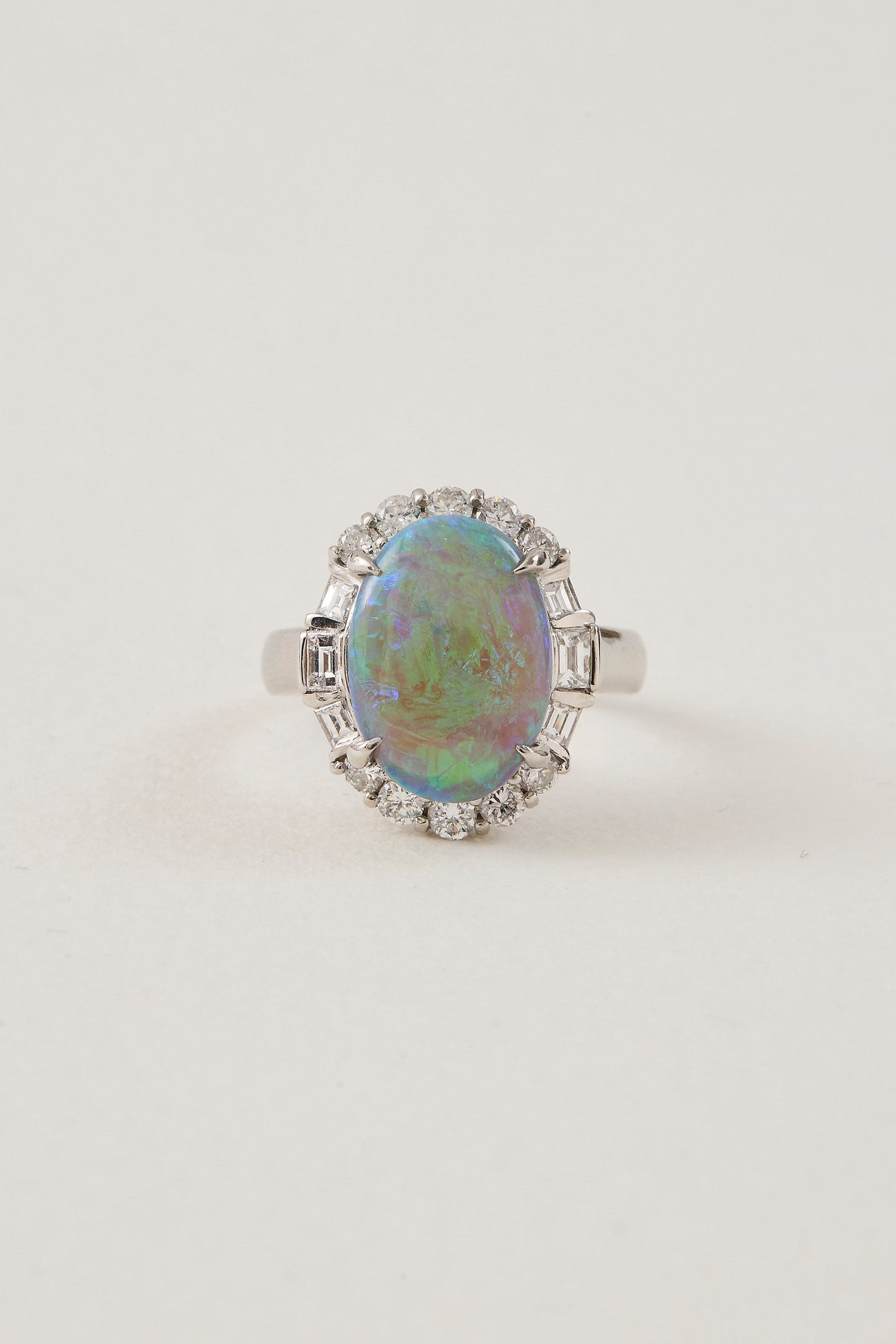 Cluster Opal Deco Inspired Ring