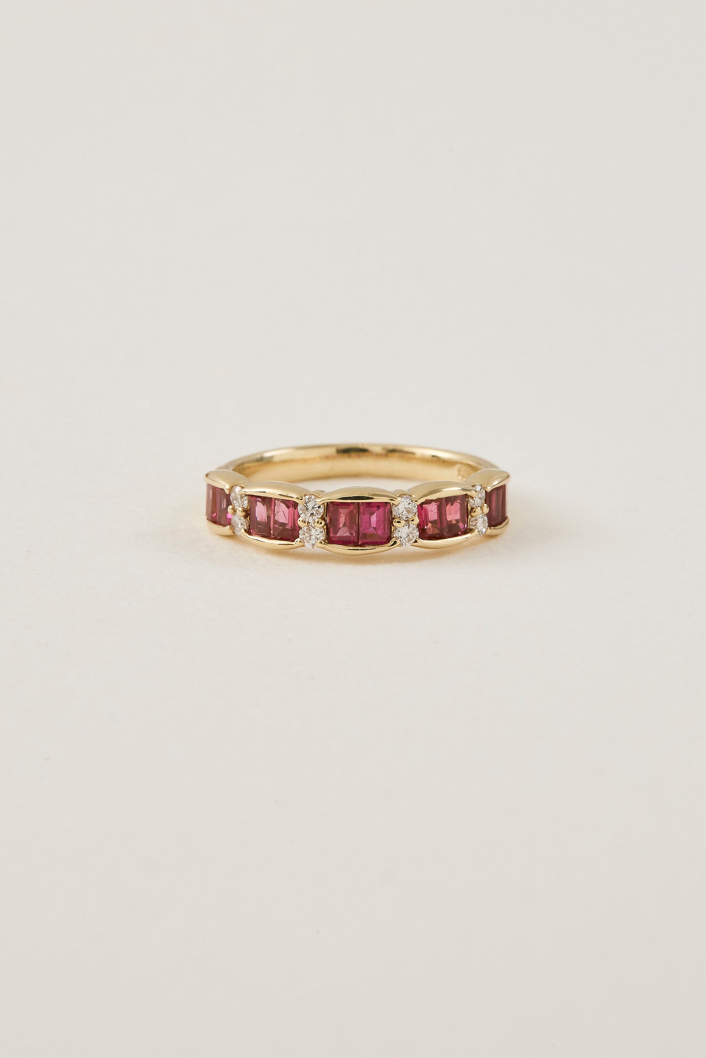 Ruby Half Eternity Band