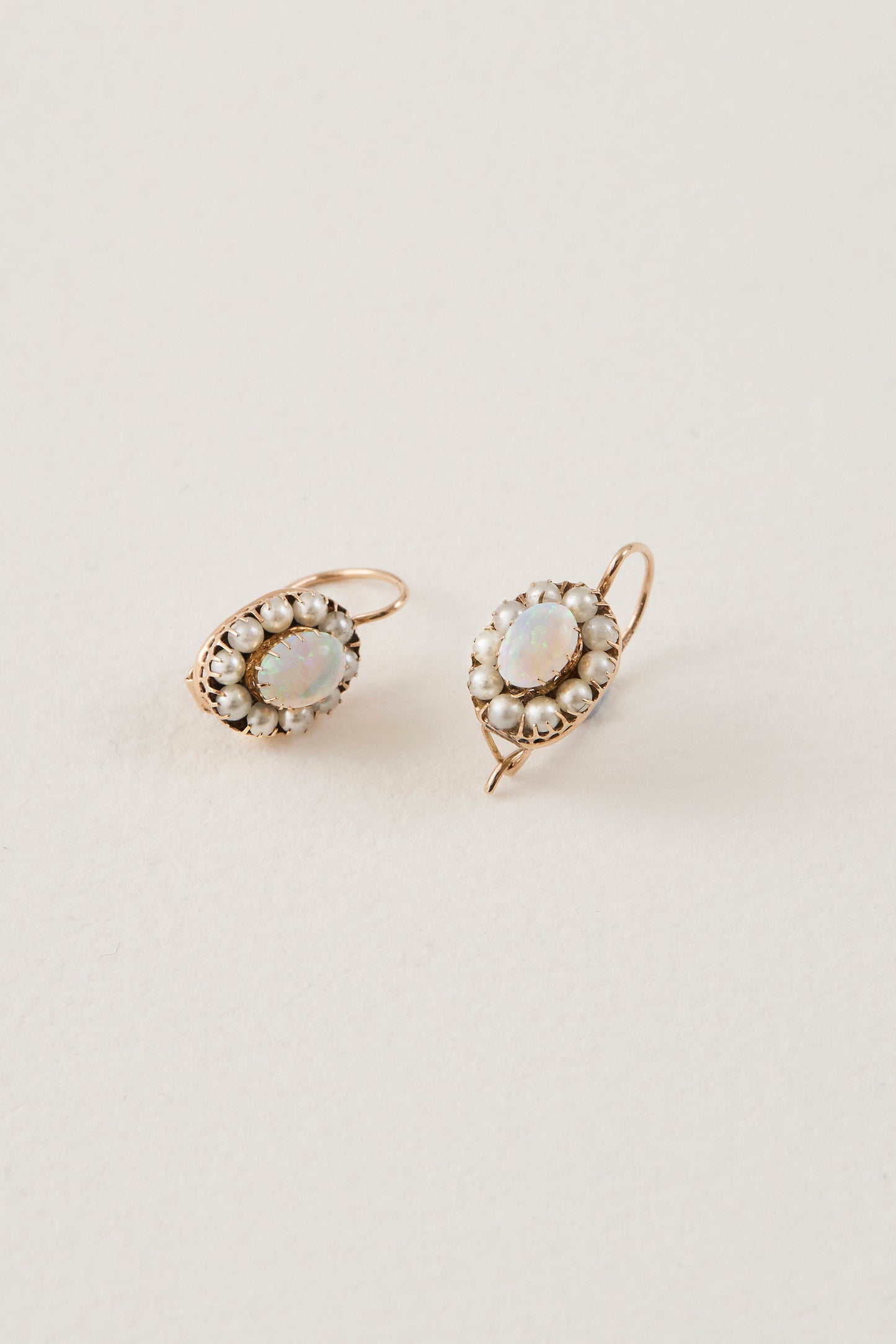 Victorian Opal Drop Earrings