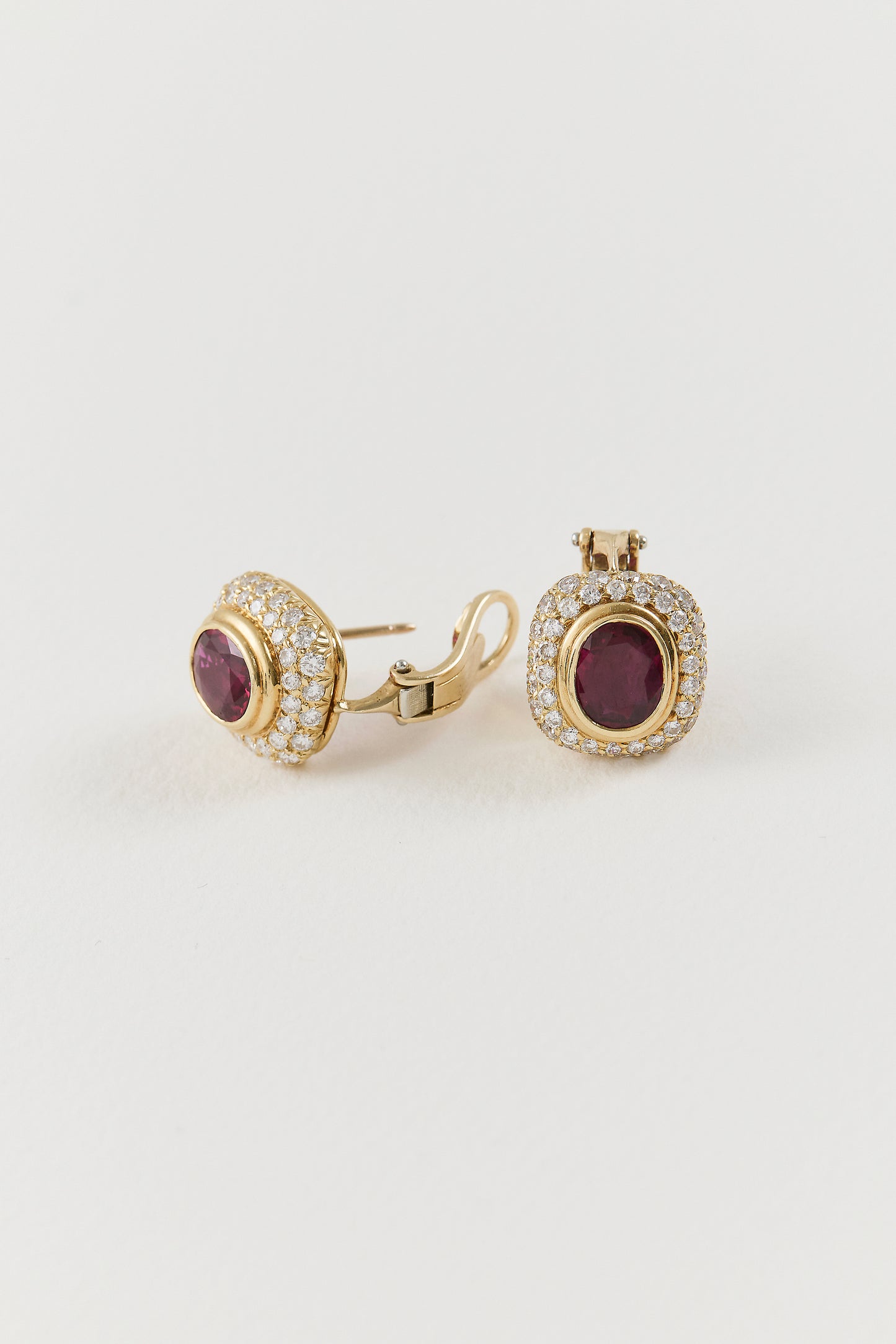 Vintage Cartier Ruby Studs