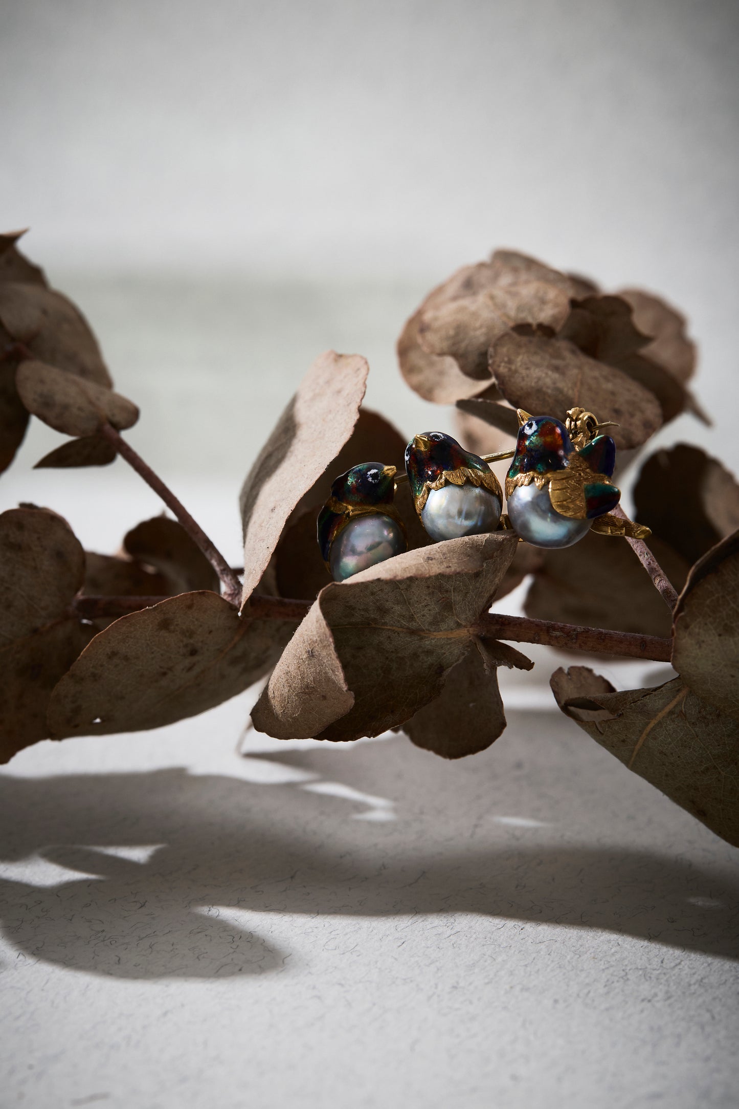 Tahitian Pearl Bird Brooch
