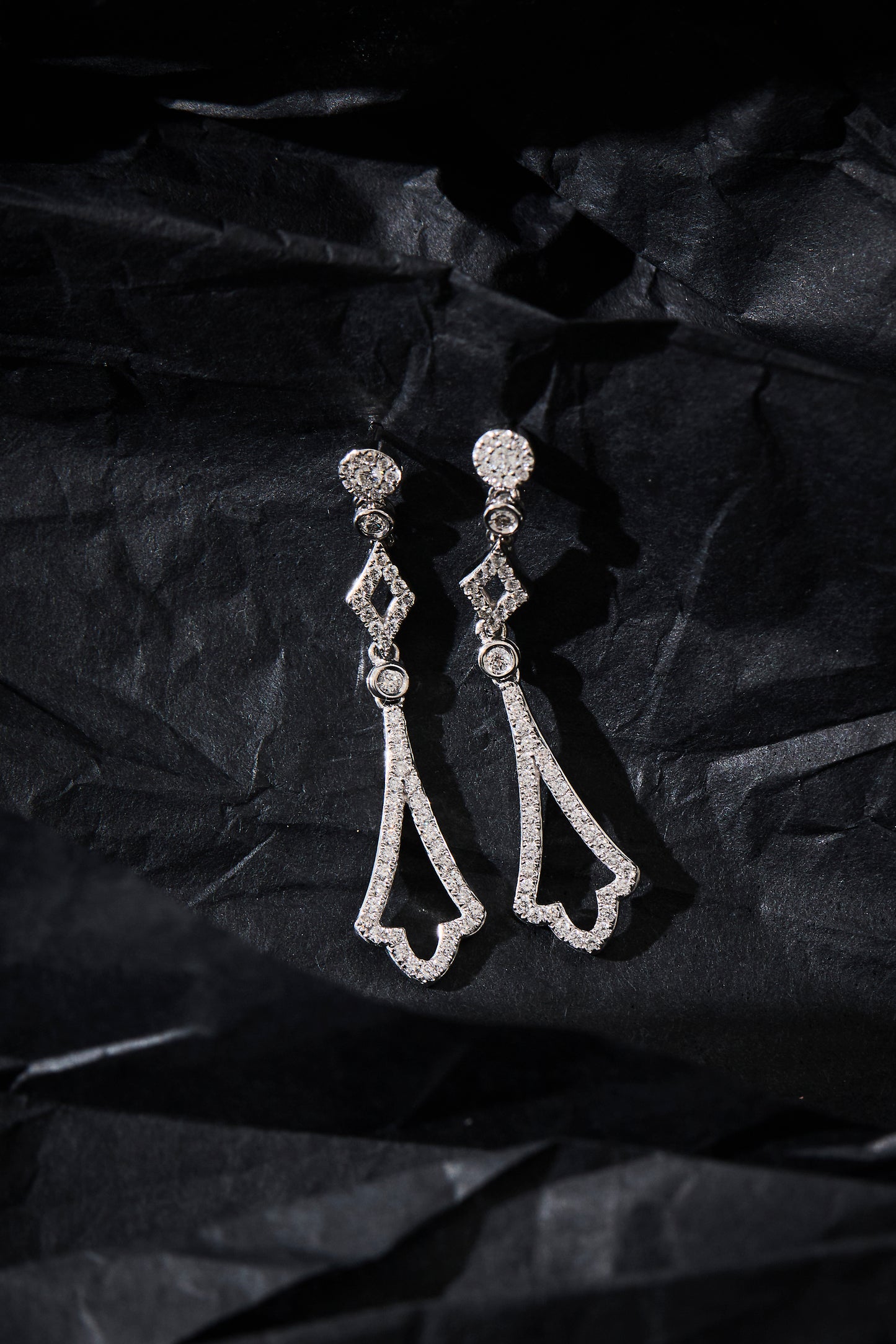 Garland Diamond Drop Earrings