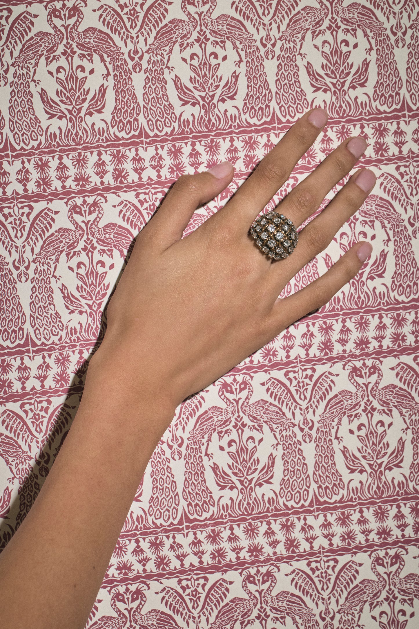 Vintage Diamond Bombe Ring