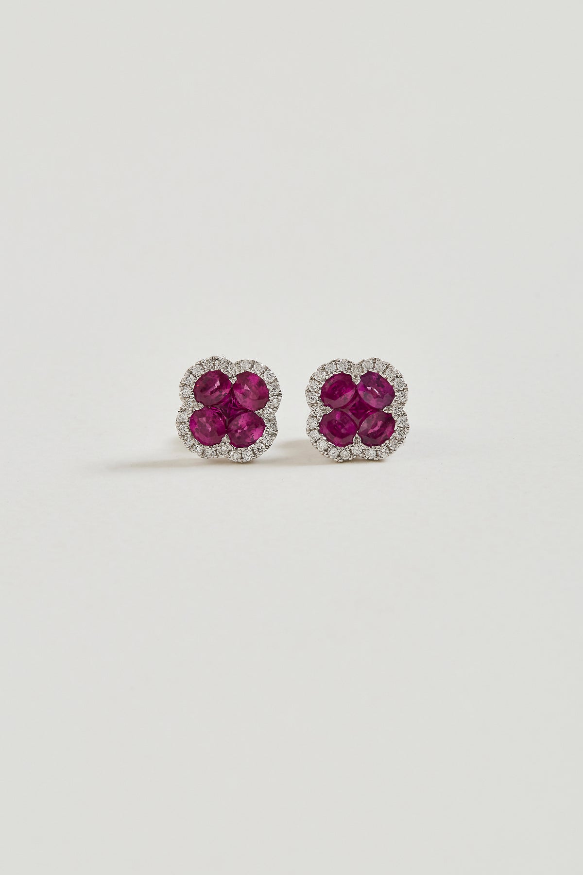 Ruby Clover Studs