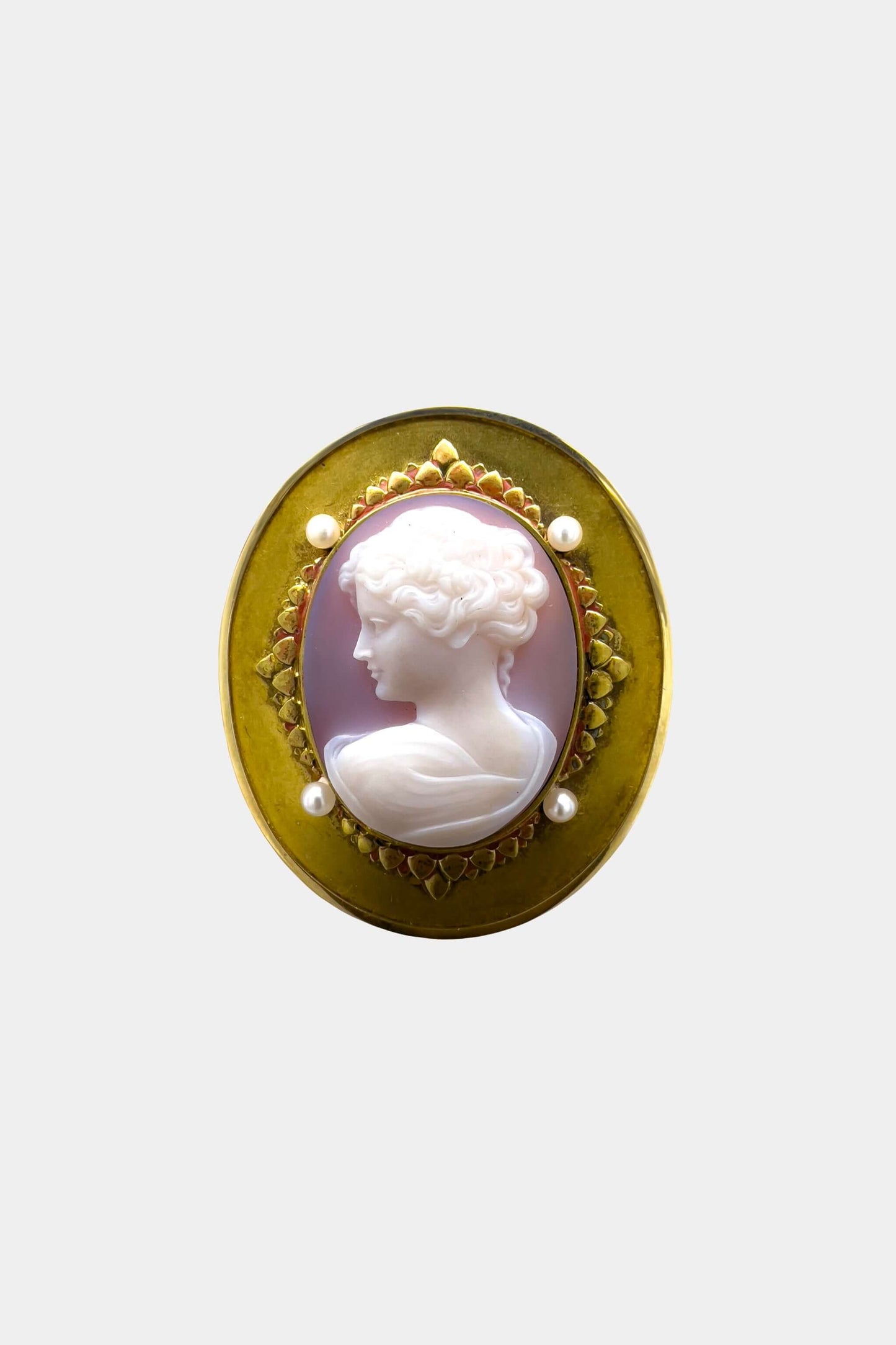 Art Nouveau Cameo Brooch