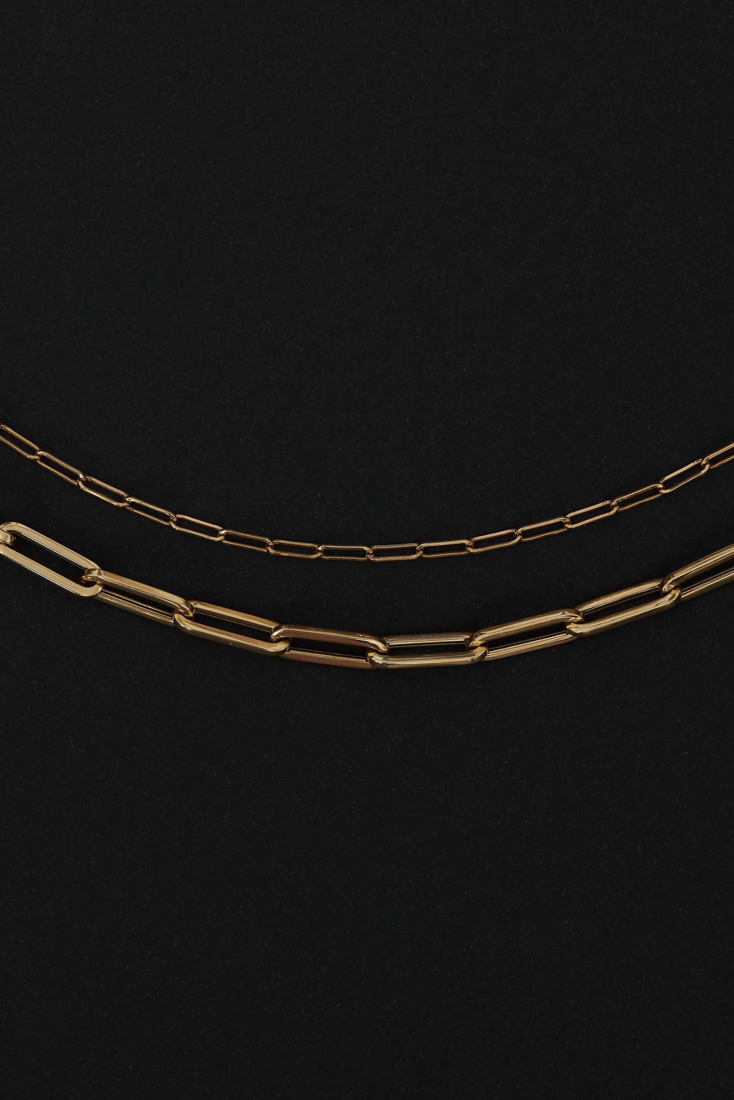 Mini Paper Clip Gold Chain