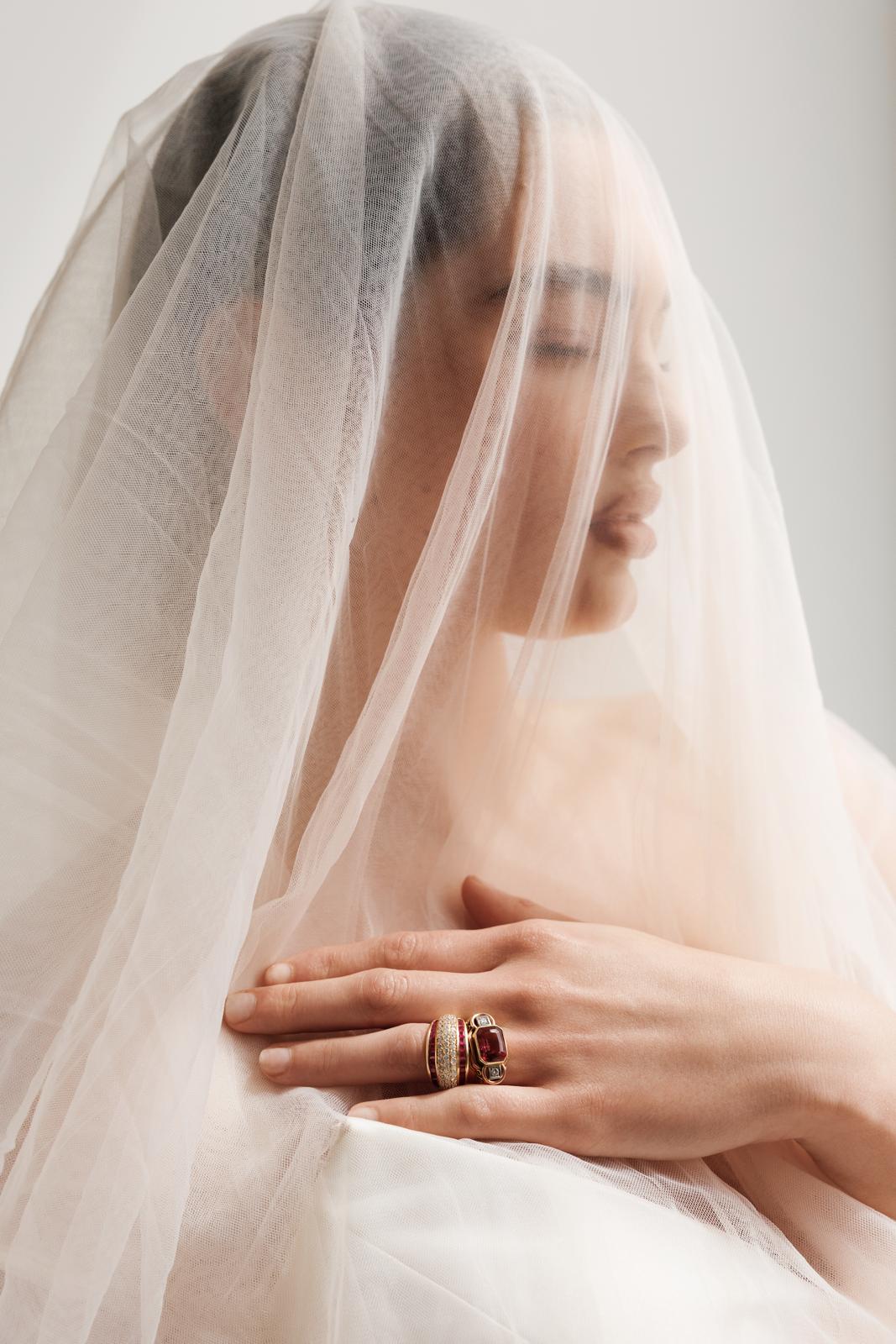 Mid Century Tourmaline Ring