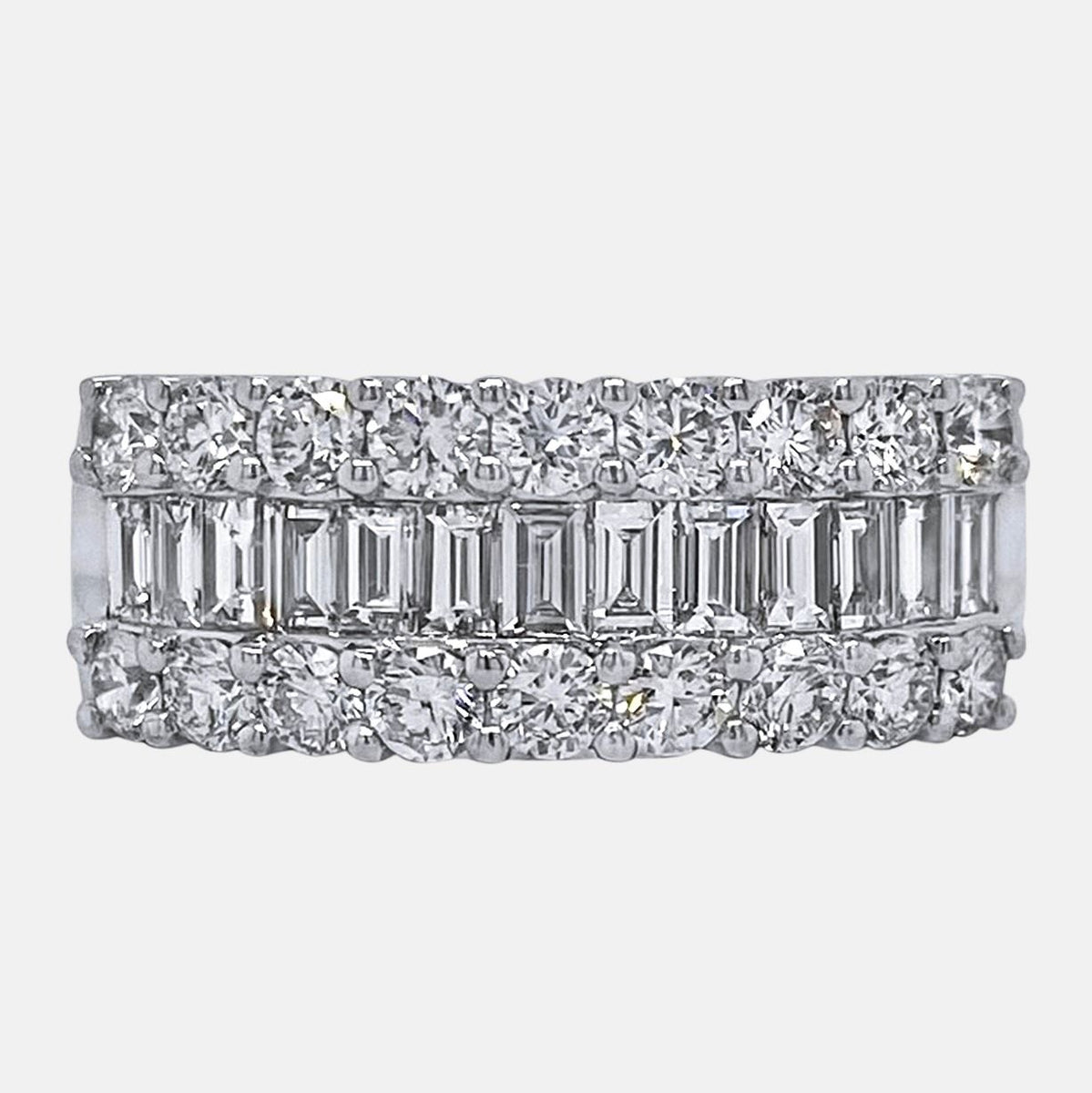 Modern Diamond Dress Ring Crafted In 18ct White Gold Keshett Jewellery