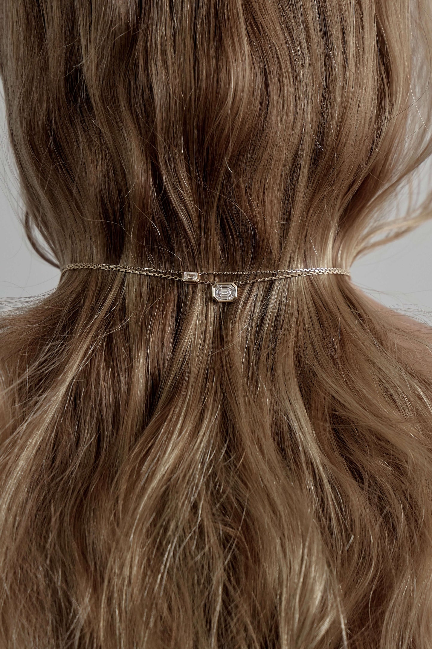 Diamond East-West Mystere Necklace