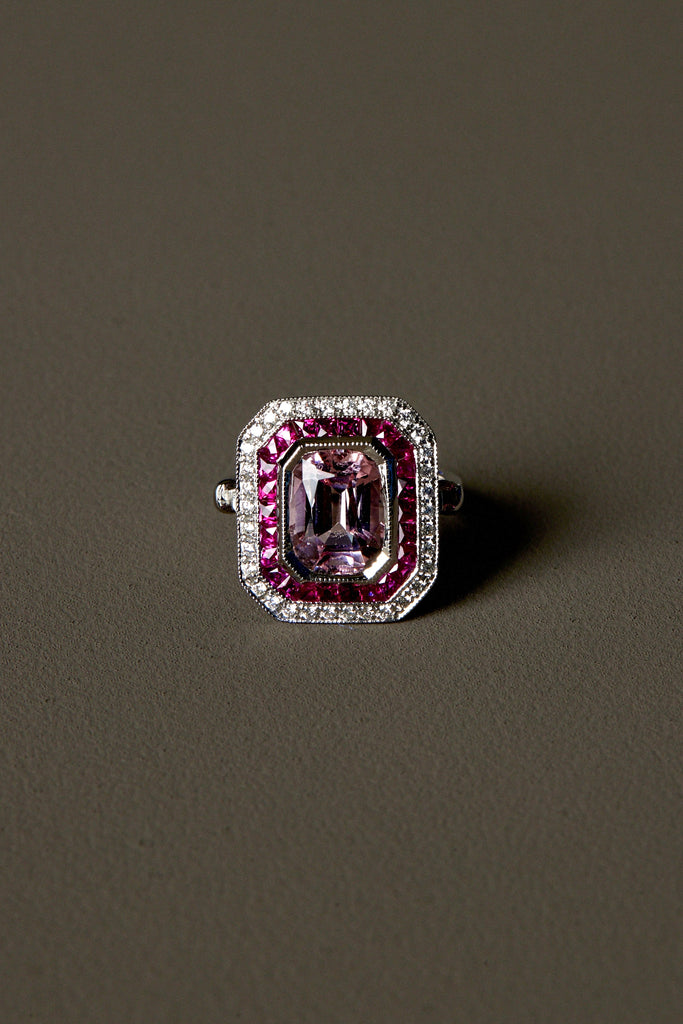 Morganite Decadent Ring