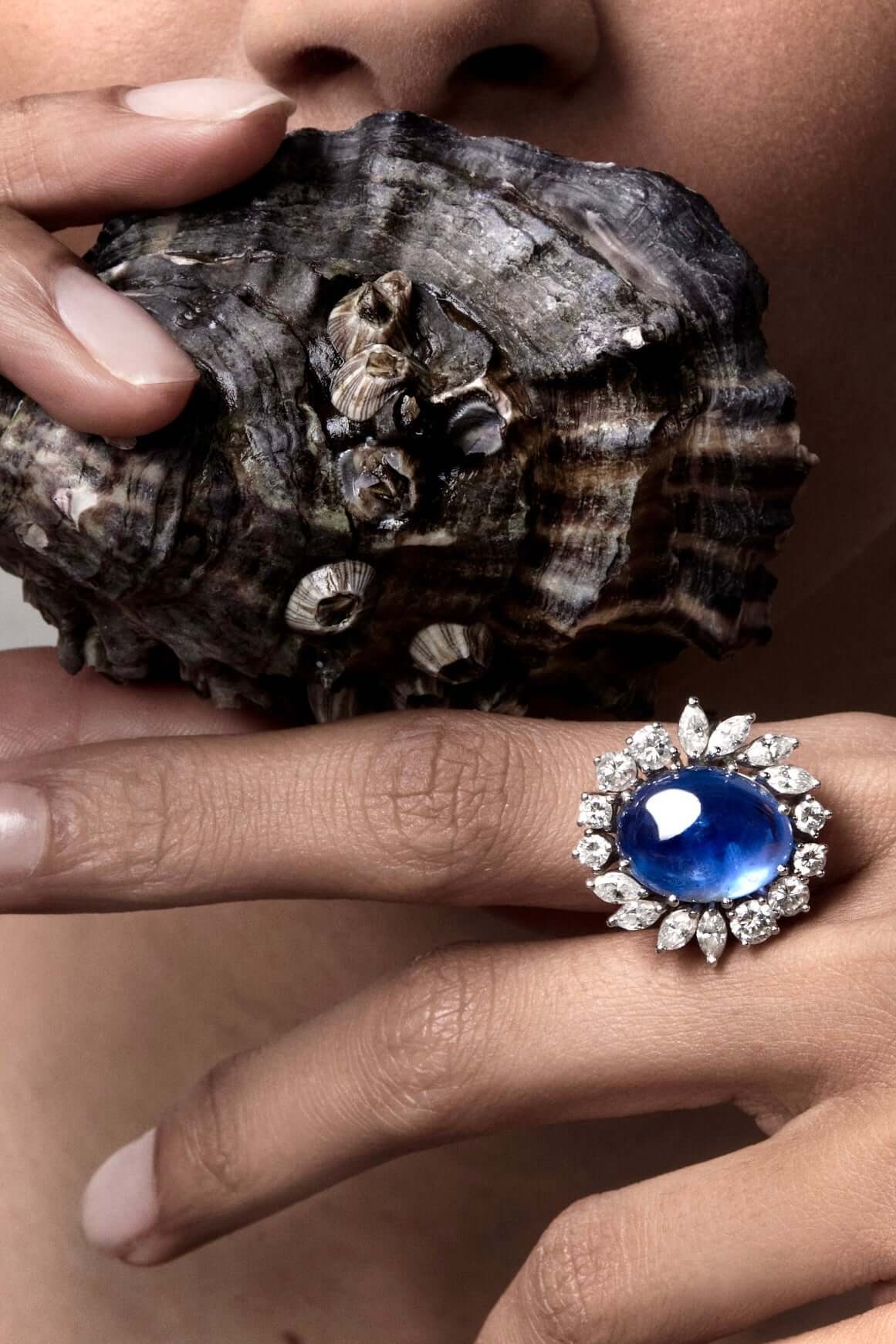 Sapphire Cabochon Ring